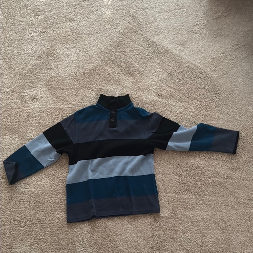 GAP Black and Blue Color Block Sweater